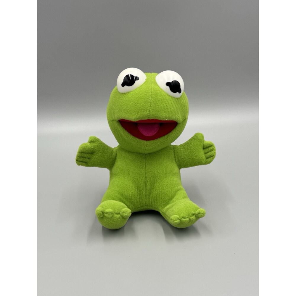 Vintage 1987 Baby Kermit the Frog Jim Henson Plush 7” Stuffed Animal Muppets